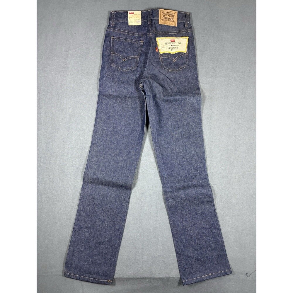 VTG Levi's Jeans 26x30 Dark Wash Straight Leg Orange Tab USA 80s Deadstock